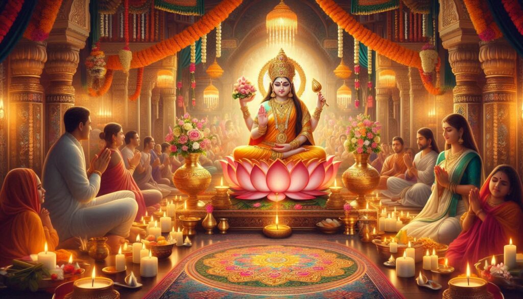 Date, time, and auspicious muhurat for the celebration of wealth and prosperity.