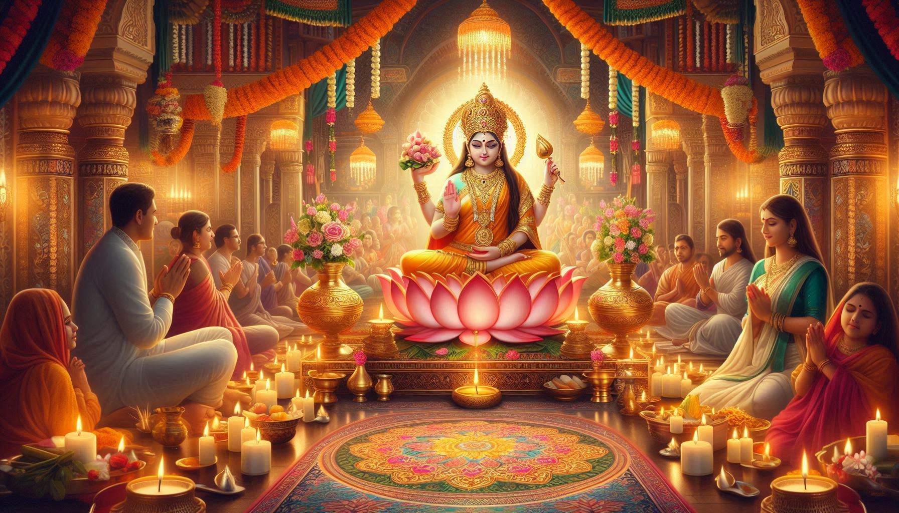 Date, time, and auspicious muhurat for the celebration of wealth and prosperity.