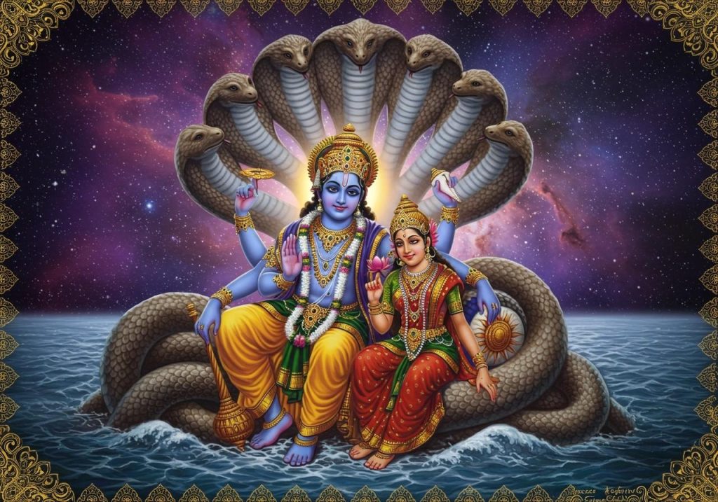 Lord Vishnu and Sun God (Surya Dev)